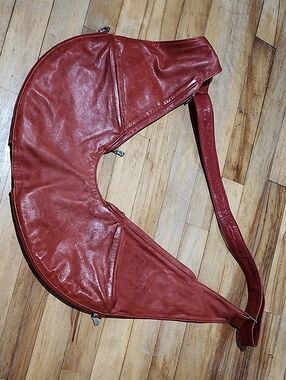 Genuine Leather Sash Bag - Red Extra Expandable (Original Run -Rare)